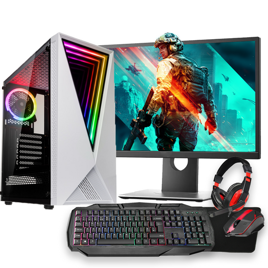 Intel Core i5-12600KF Gaming PC Bundle 16GB RAM 8GB RTX5050 Graphics Card 1TB M.2 SSD - Windows 11