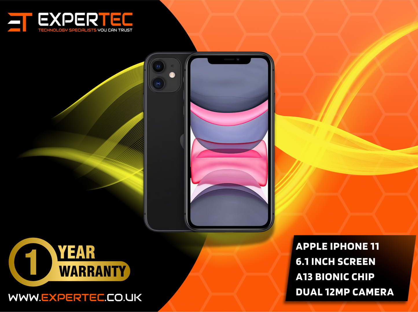 Apple iPhone 11 - 64GB : Grade A ** Fully Refurbished