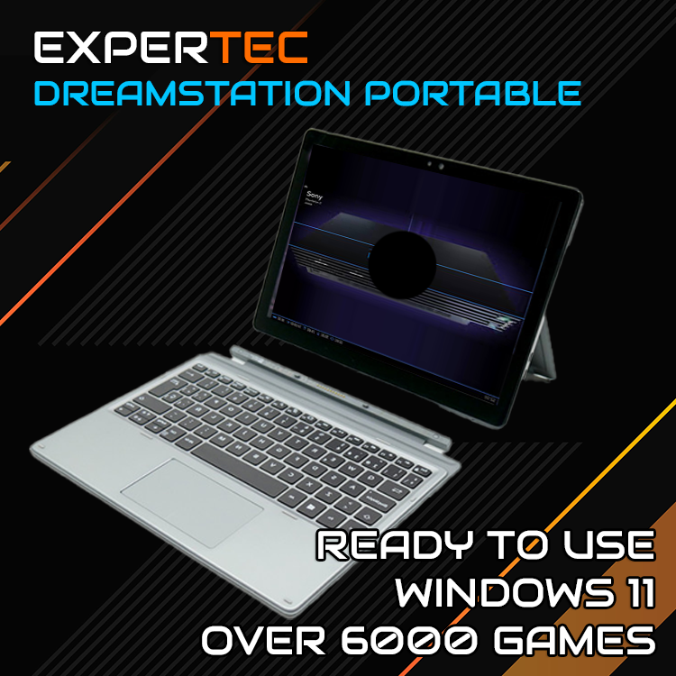 DreamStation Portable - Retro Gaming Console / 2 in 1 Computer Tablet - Over 6000 Games - Windows - 6th Generation and below