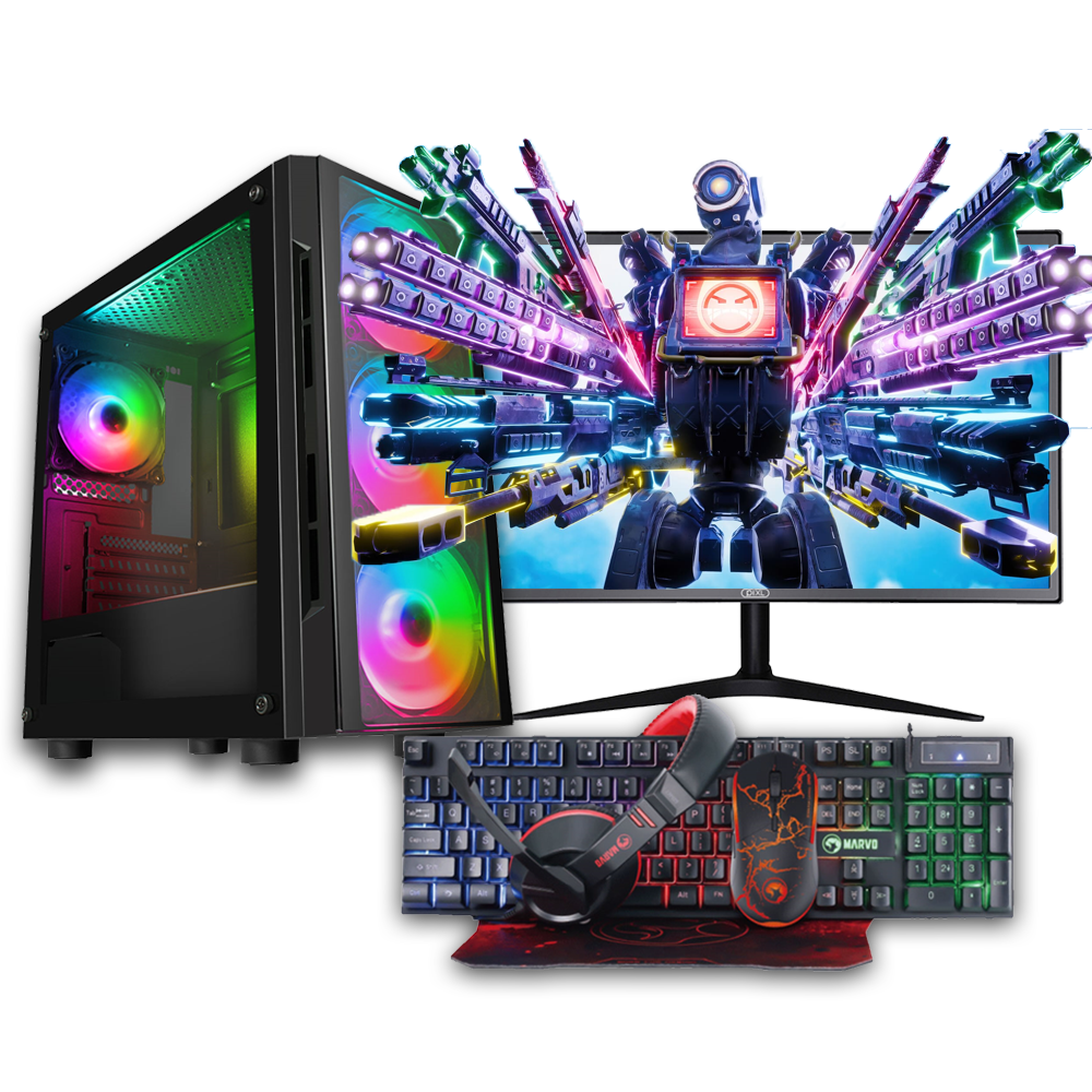 Intel Core i3-14100F 16GB RAM 1TB HDD 240GB SSD 6GB RTX3050 Graphics Card Gaming PC Bundle - Windows 11