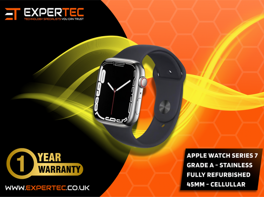 Apple Watch Series 7 - Stainless Steel 45mm Cellular