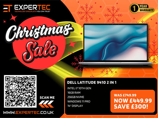 Dell Latitude 9410 2 in 1 - Intel i7 10th Gen - 16GB Ram - 256GB NVMe - Windows 11 Pro - 14" Display