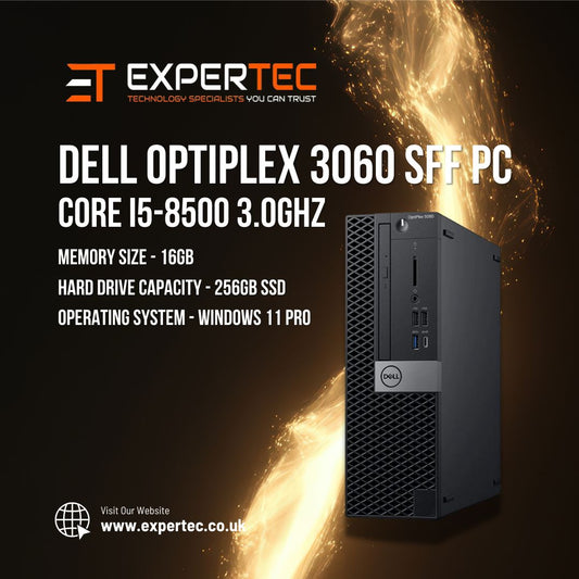 Dell OptiPlex 3060 SFF PC Core i5-8500 3.0GHz 256GB SSD 16GB RAM Windows 11 Pro