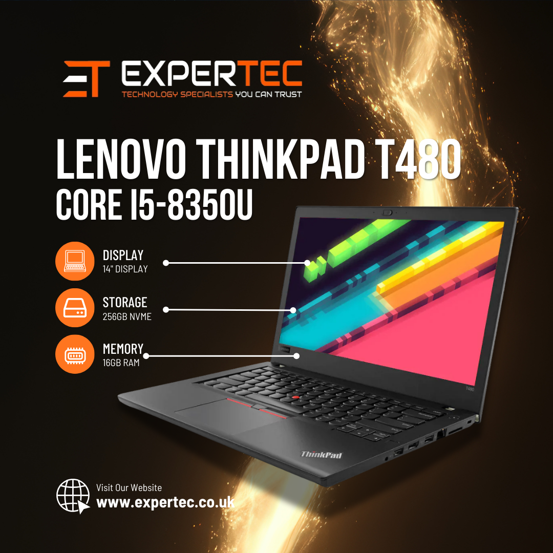 Lenovo ThinkPad T480 14" Core i5-8350U 1.70GHz 8GB RAM 256GB SSD Windows 11 Laptop